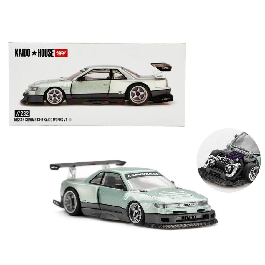 Kaido House x Mini GT 1/64 日産 シルビア S13-R Works V1 Nissan