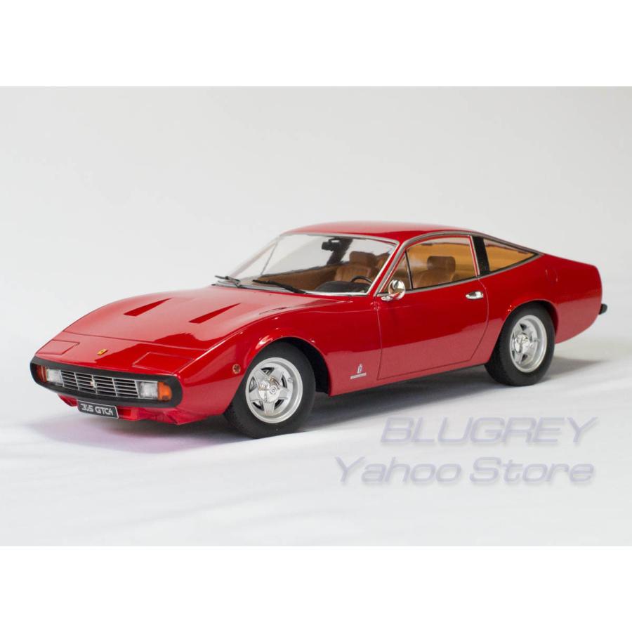 KK-Scale 1/18 フェラーリ 365 GTC4 クーペ 1971 レッド Ferrari 365 GTC4 COUPE Rosso Red KKDC180285｜blugrey｜06