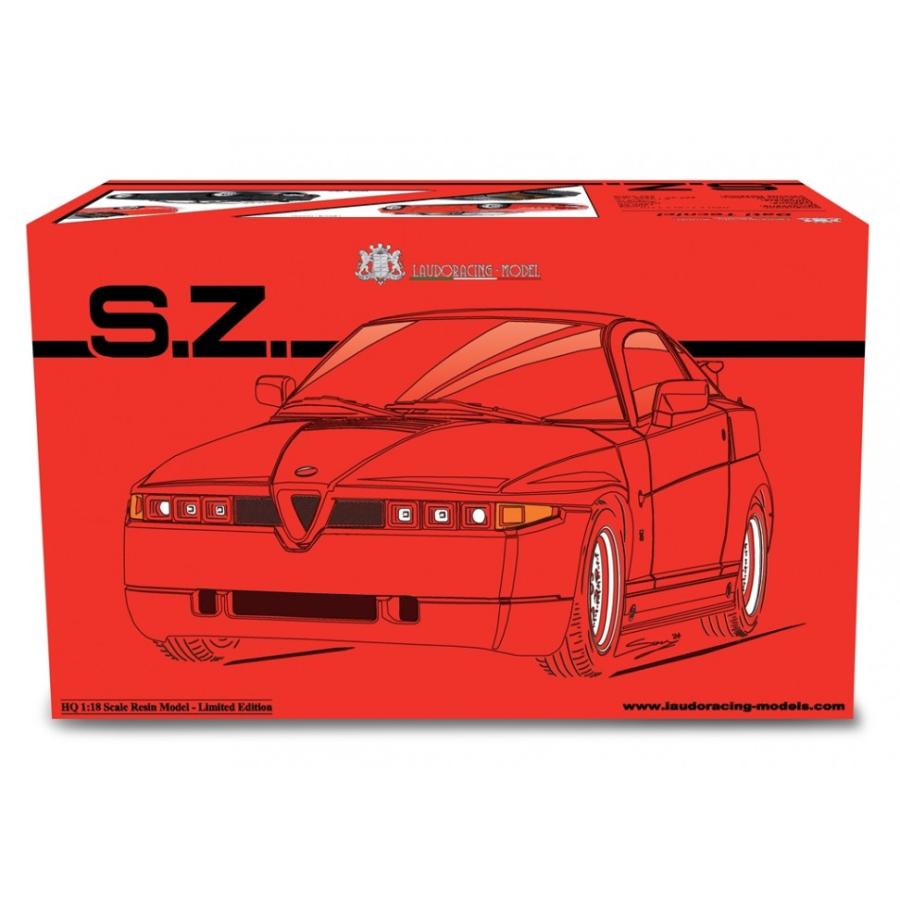 LAUDORACING 1/18 アルファロメオ SZ (ES30) 1989 レッド Alfa Romeo