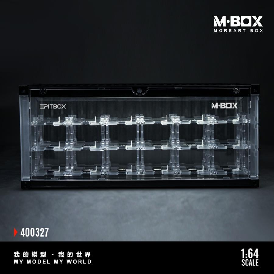 MoreArt 1/64 ディスプレイケース クリア 3D 立体駐車場 LED照明 MBOX