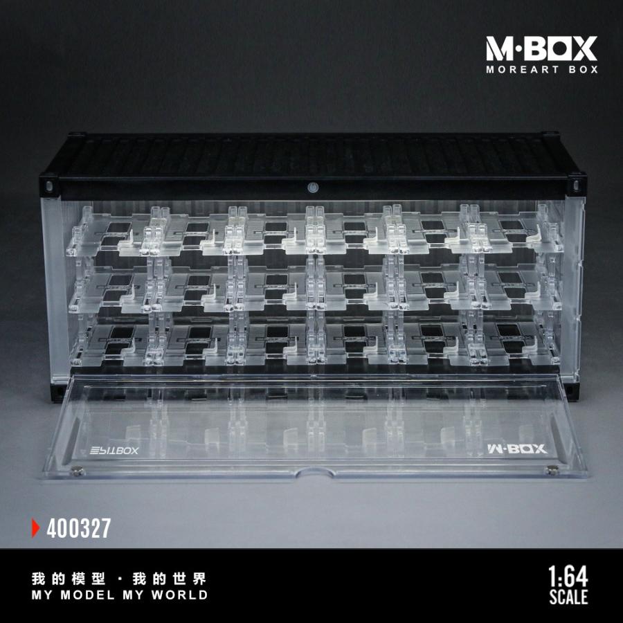 MoreArt 1/64 ディスプレイケース クリア 3D 立体駐車場 LED照明 MBOX