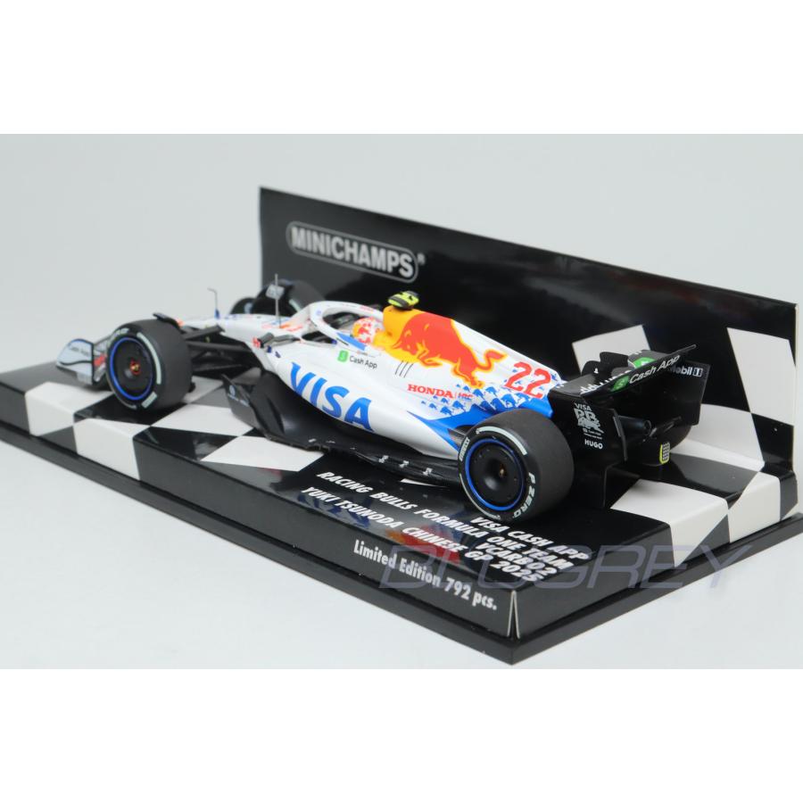 ミニチャンプス 1/43 ビザ キャッシュ RB F1チーム VCARB 02 #22 角田