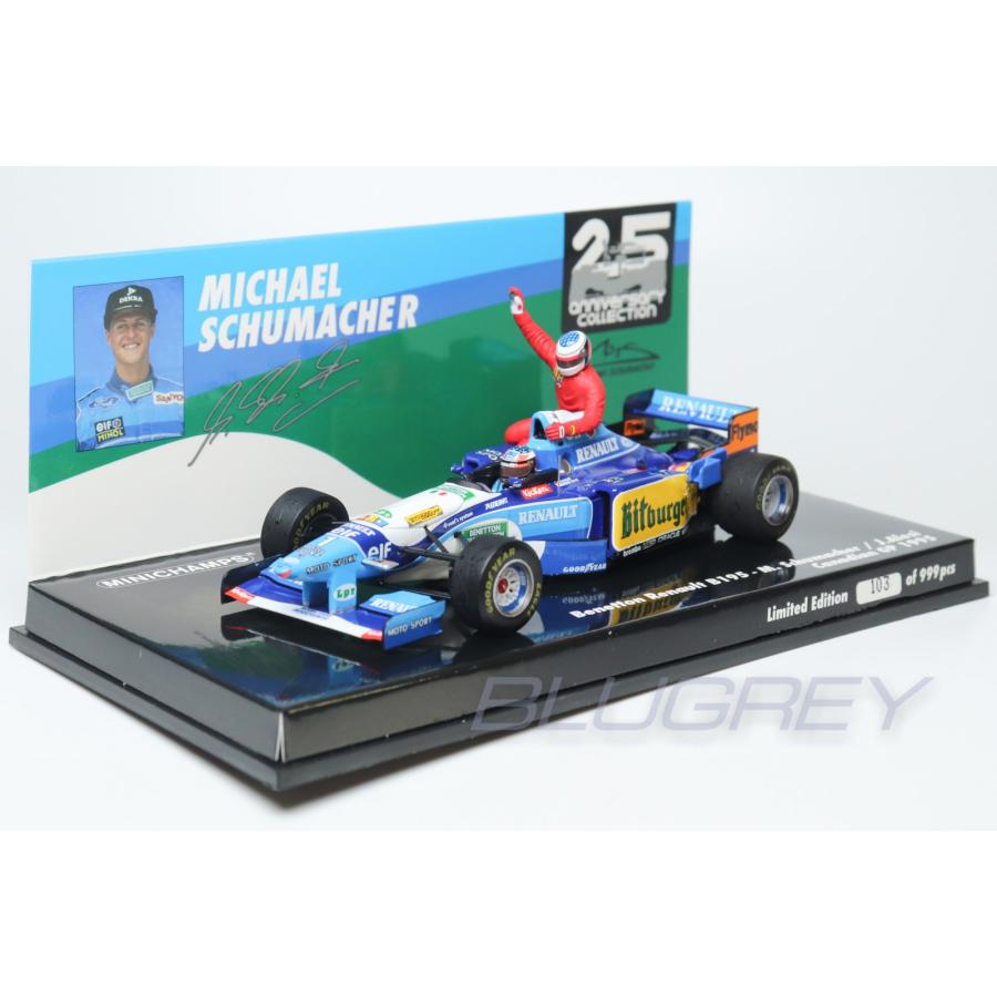 ミニチャンプス 1/43 ベネトン ルノー B195 ミハエル シューマッハ