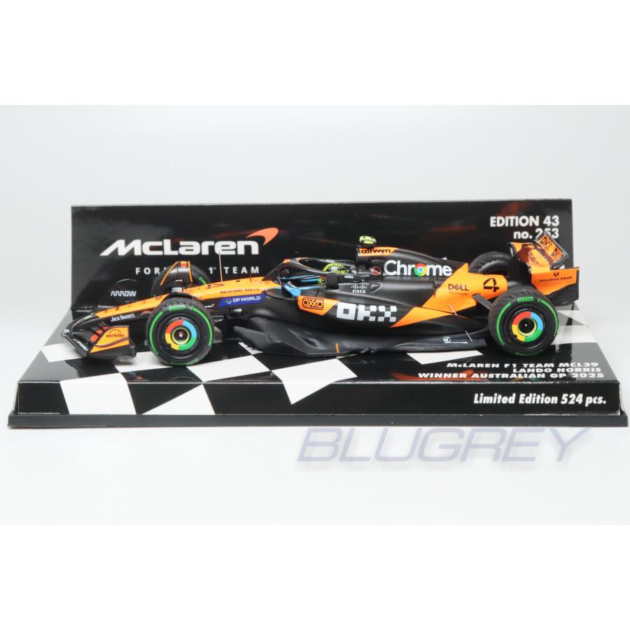 ミニチャンプス 1/43 マクラーレン F1 MCL39 #4 ランド・ノリス
