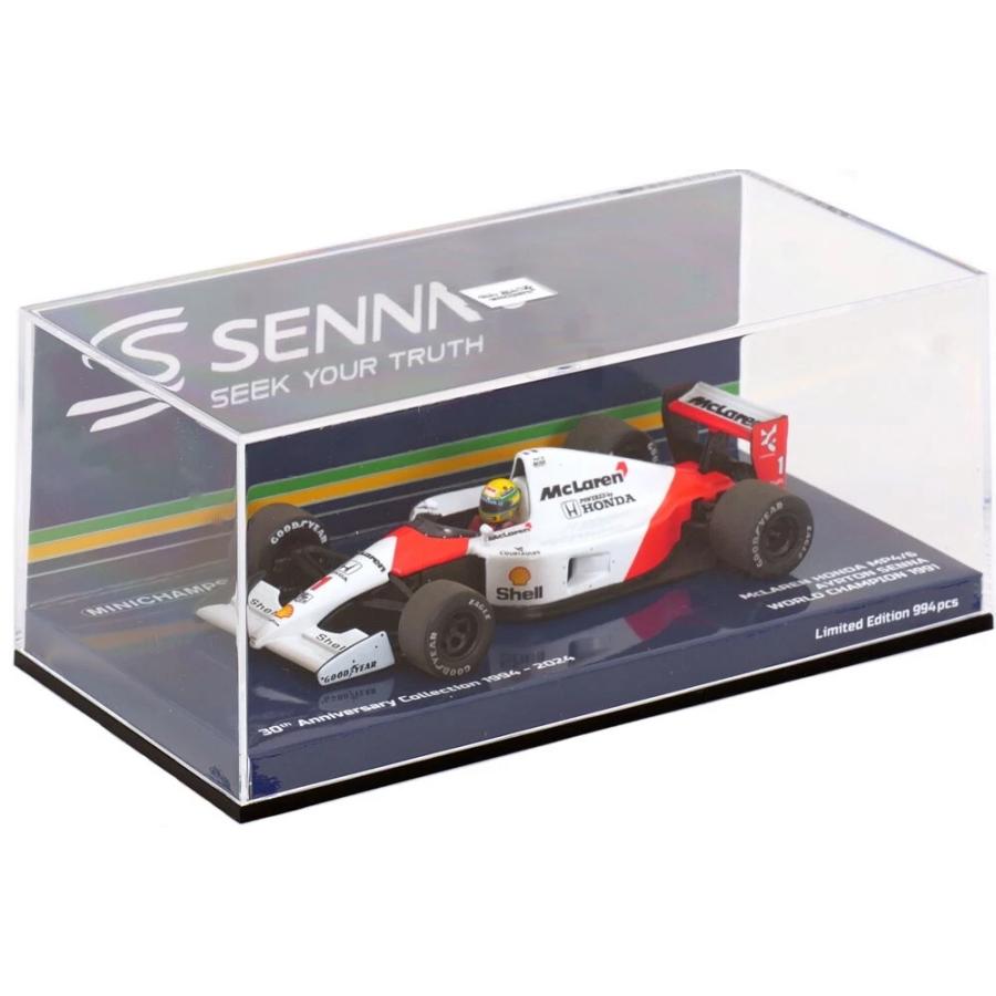 アイルトンセナ/ミニチャンプス1/43マクラーレンホンダMP4/6(タバコ仕様) 予約] ミニチャンプス 1/43 マクラーレン ホンダ MP4/6 アイルトン