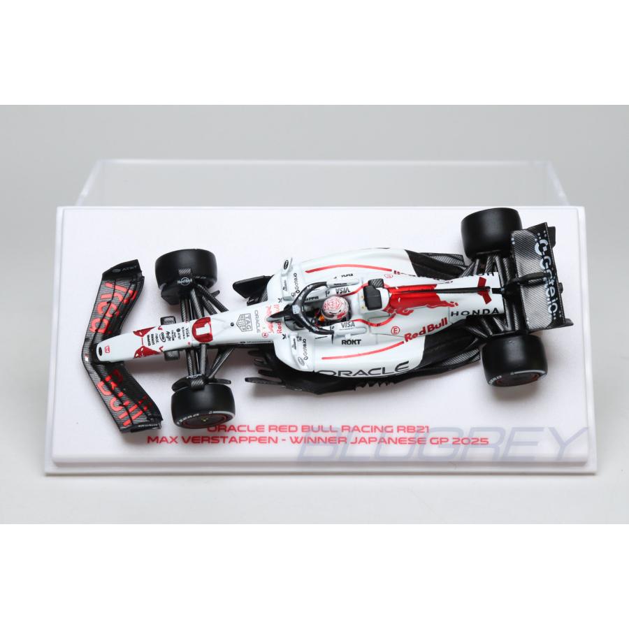 特注 1/64 RedBull RB21 2025 日本GP フェルスタッペン レッドブルRB21日本GP限定”日の丸”カラーのフェルスタッペン車、早くも