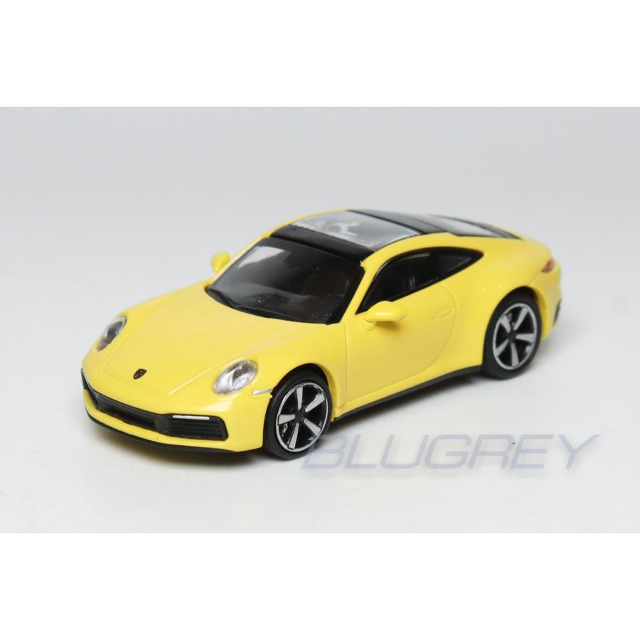 ミニチャンプス 1/87 ポルシェ 911 (992) カレラ 4S 2019 イエロー