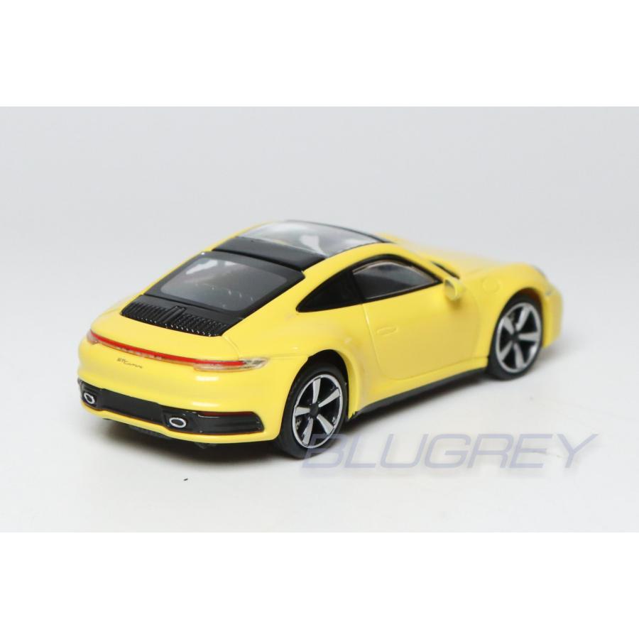 ミニチャンプス 1/87 ポルシェ 911 (992) カレラ 4S 2019 イエロー