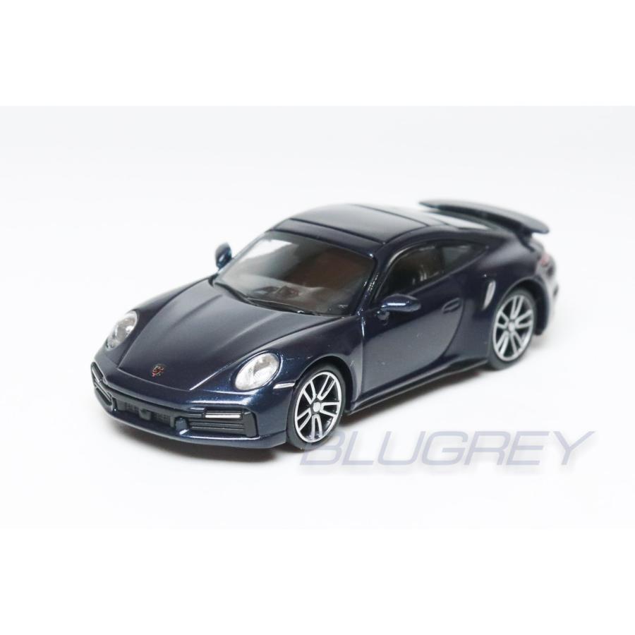 ミニチャンプス 1/87 ポルシェ 911 (992) ターボ S 2020 ブルー