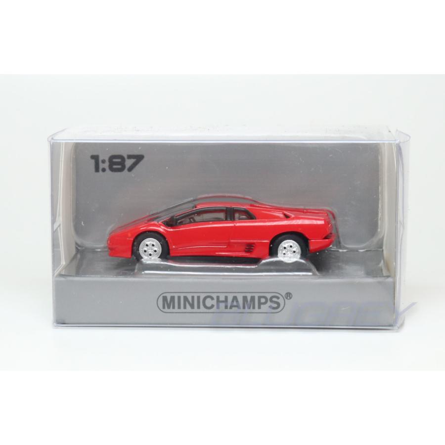 ミニチャンプス 1/87 ランボルギーニ ディアブロ 1994 レッド