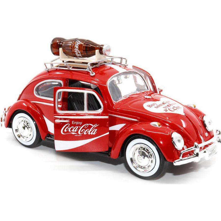 MOTOR CITY 1/24 コカ・コーラ フォルクスワーゲン ビートル ラック付き COCA-COLA VW Beetle ミニカー｜blugrey｜02