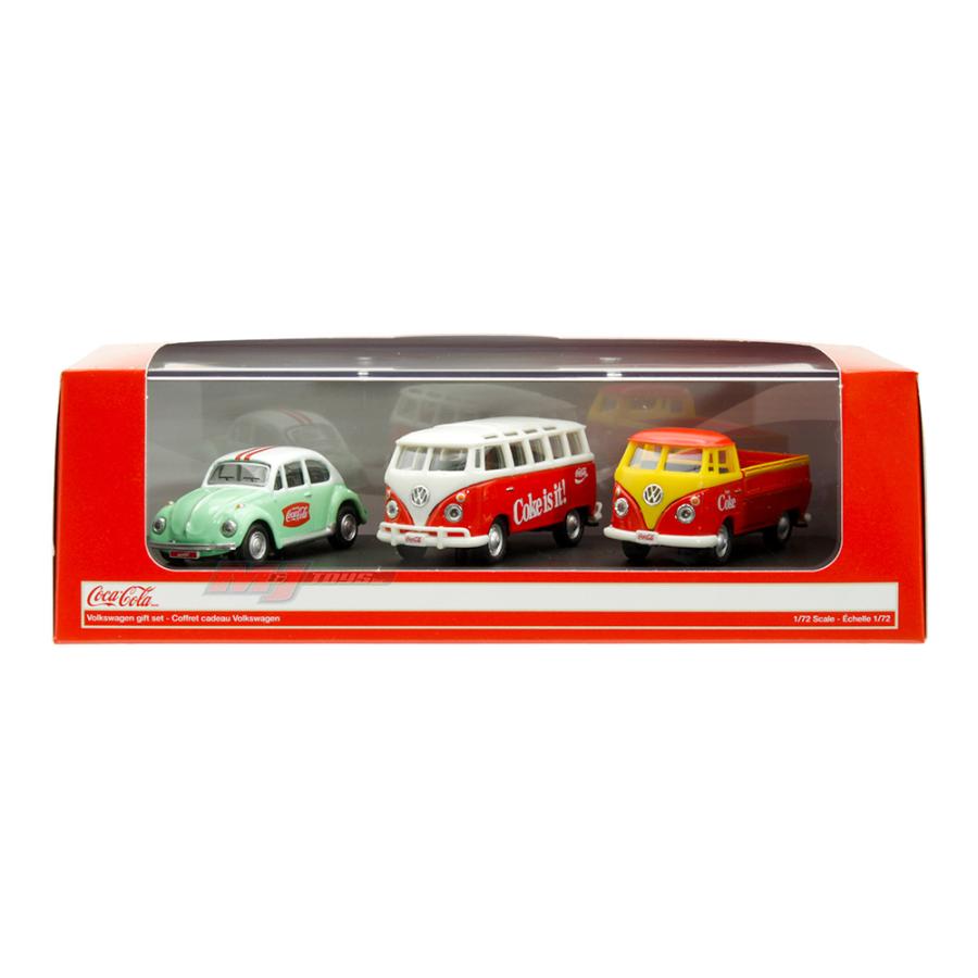 MOTOR CITY 1/72 コカ・コーラ フォルクスワーゲン 3台セット ビートル