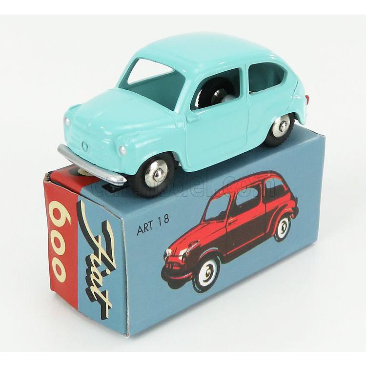 マーキュリー 1/48 フィアット 600 ベルリーナ 1955 ブルー FIAT 600 BERLINA アシェット HACHETTE MERCURY 復刻版｜blugrey