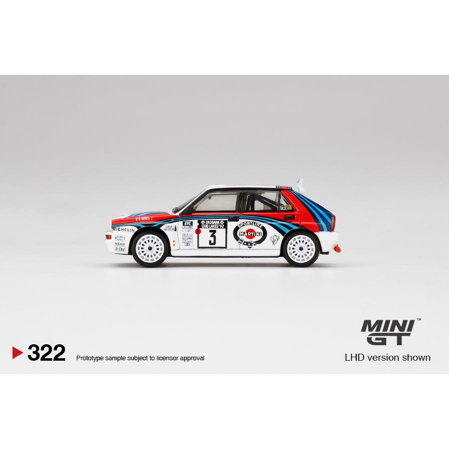 MINI GT 1/64 ランチア デルタ HF インテグラーレ エボルツィオーネ #3 1000湖ラリー 優勝 マルティニ Lancia Delta Martini｜blugrey｜03