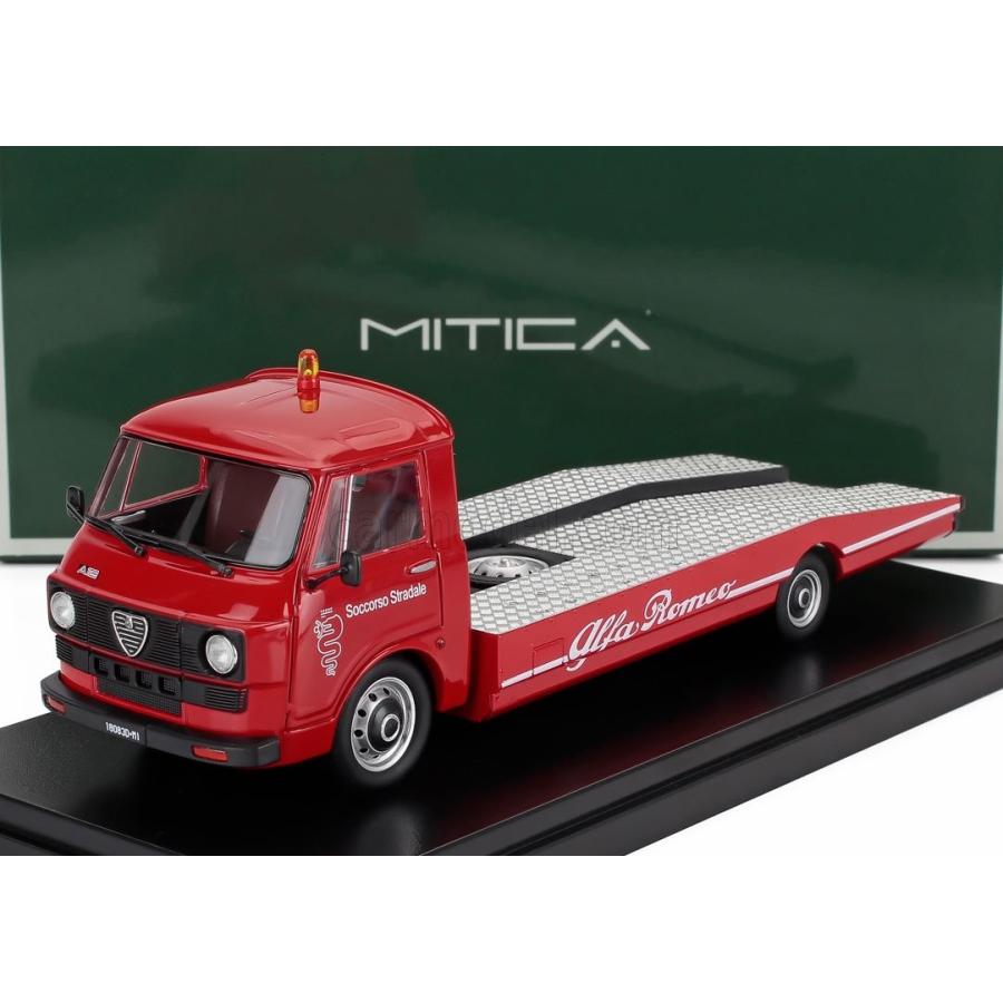 MITICA1/43 アルファロメオA12 カロ アトレッツィ 1977 レッド MITICA 1/43 アルファロメオ A12 (F12) トウトラック 積載車 1977