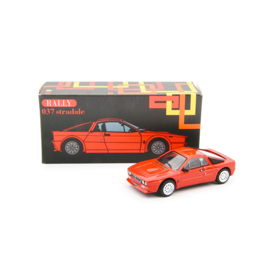 LAUDORACING 1/64 ランチア 037 ラリー ストラダーレ 1982 レッド