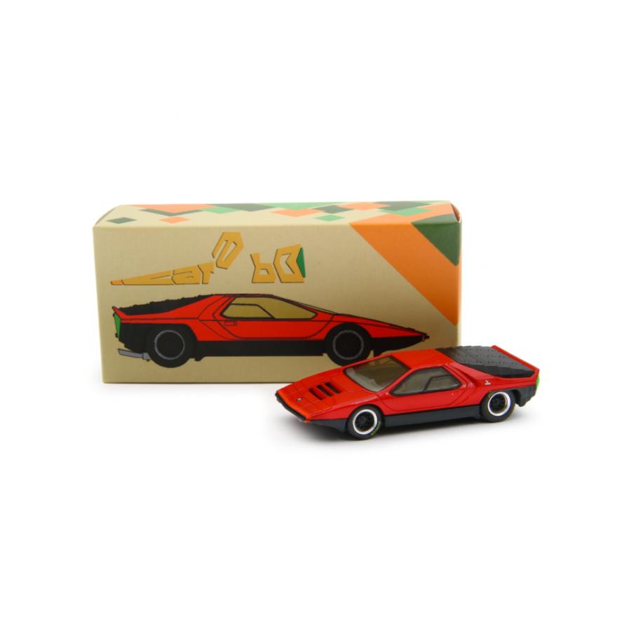 LAUDORACING 1/64 アルファロメオ カラボ ベルトーネ 1968 レッド Alfa