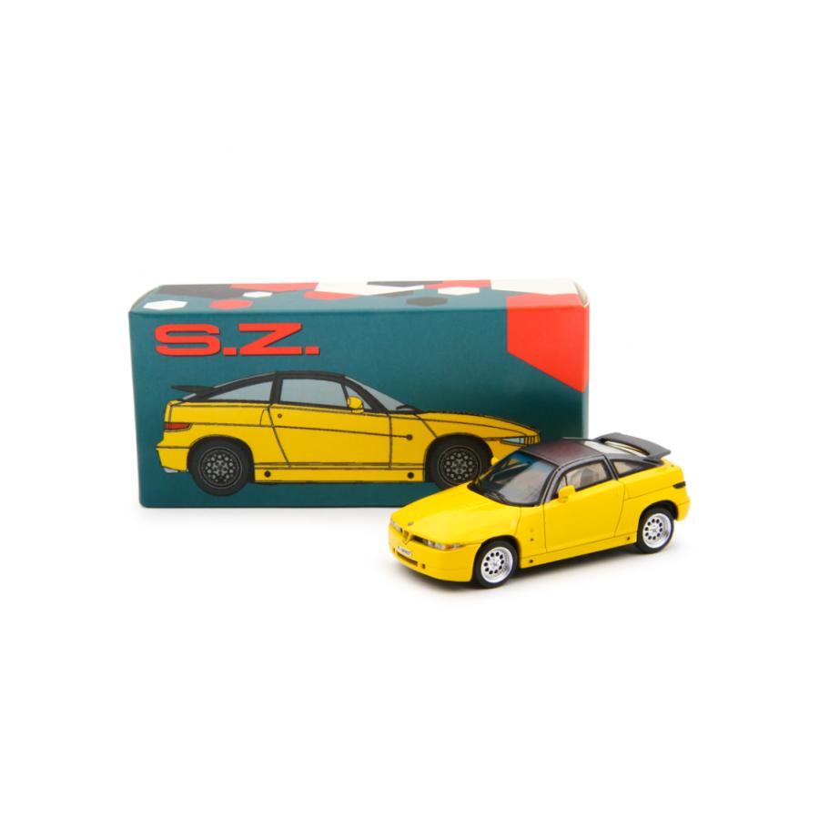 LAUDORACING 1/64 アルファロメオ SZ (ES30) 1989 イエロー Alfa Romeo