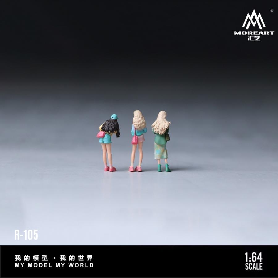 MoreArt 1/64 ベストフレンズ 花束 女性 フィギュア 3体セット FLOWER