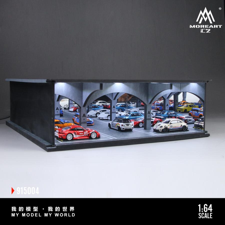 MoreArt 1/64 地下駐車場 04 組立キット ジオラマ ライトアップ