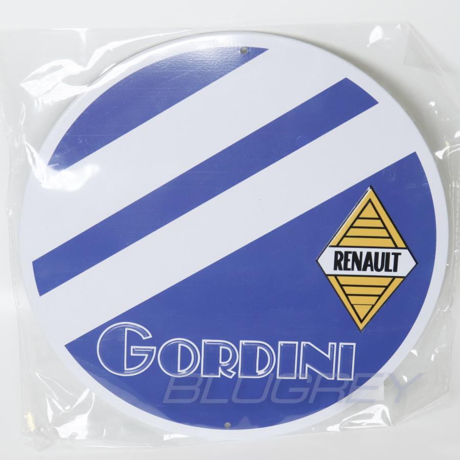 メタルサイン 20cm ゴルディーニ Gordini ルノー RENAULT メタル