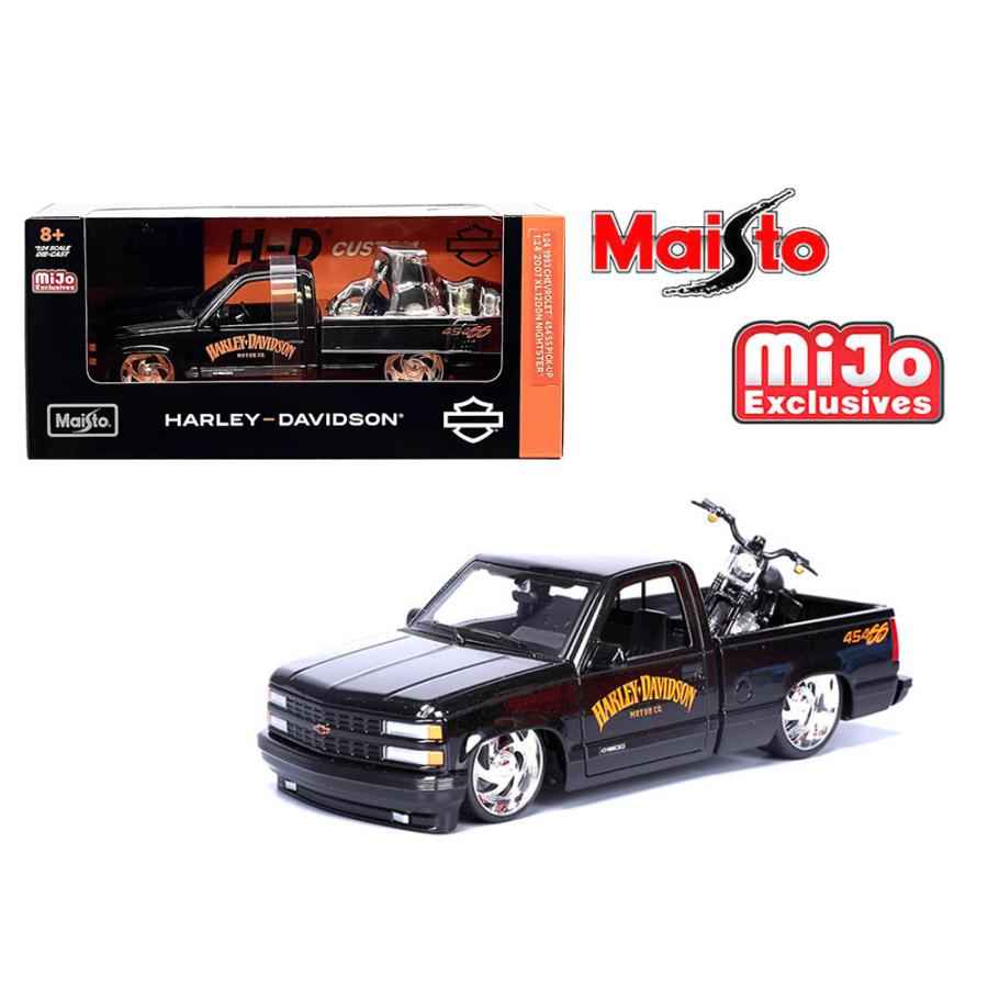 マイスト 1/24 シボレー 454SS ピックアップ 1993 ＆ ハーレー