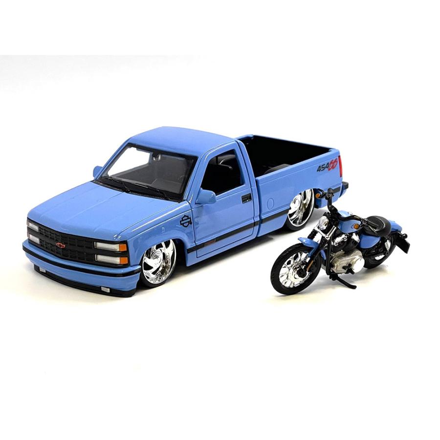 マイスト 1/24 シボレー 454SS ピックアップ 1993 ＆ ハーレー