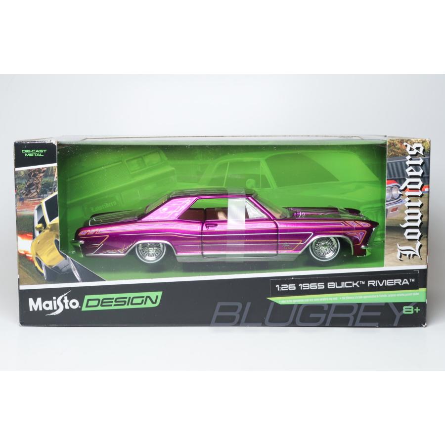 マイスト 1/24 ビュイック リビエラ 1965 ローライダー パープル