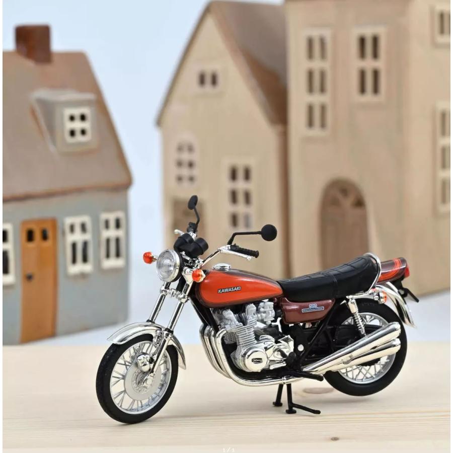 ノレブ 1/18 カワサキ Z900 1973 ブラウン / オレンジ バイク モーターサイクル NOREV KAWASAKI｜blugrey｜03