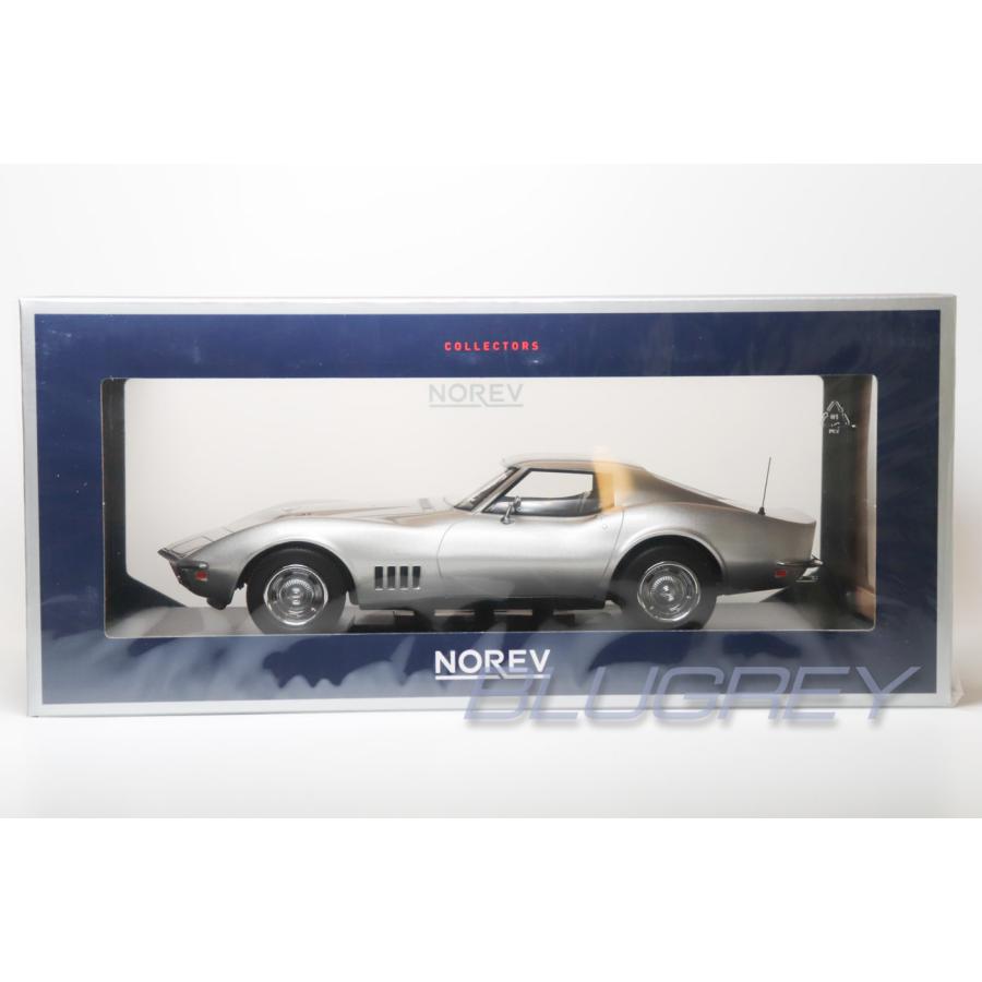 ノレブ 1/18 シボレー コルベット C3 1969 シルバー NOREV CHEVROLET