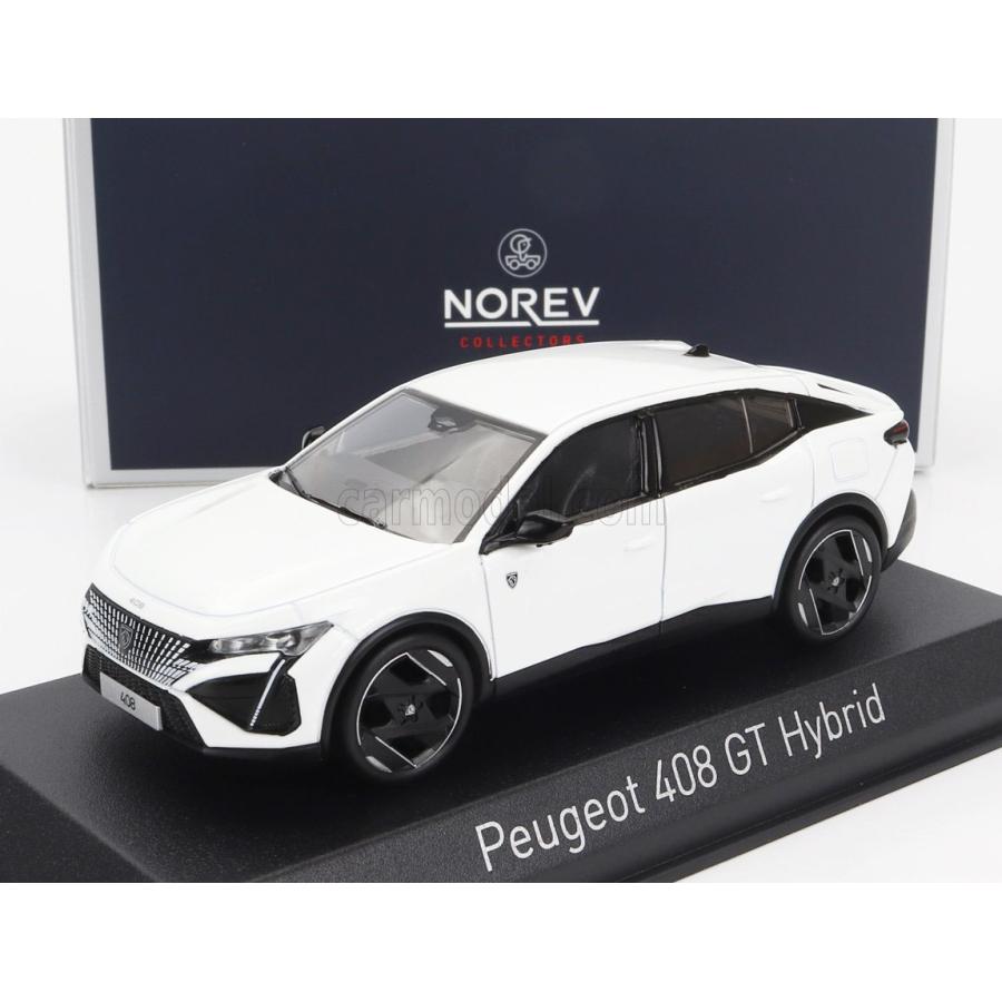 ノレブ 1/43 プジョー 408 GT ハイブリッド 2023 ホワイト NOREV ノレブ 1/43 プジョー 408 GT ハイブリッド 2023 ホワイト NOREV
