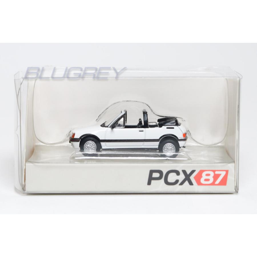 PCX87 1/87 プジョー 205 コンバーチブル 1986 ホワイト Peugeot