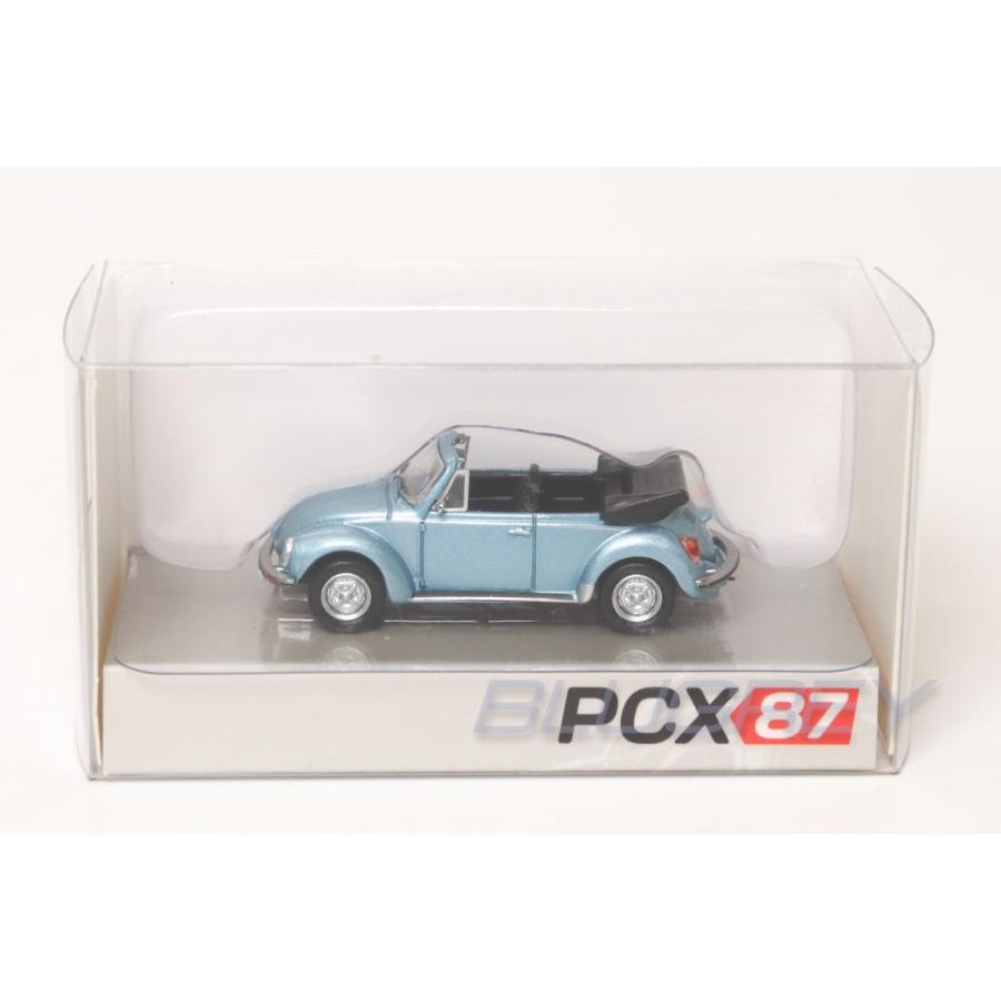 PCX87 1/87 フォルクスワーゲン ビートル 1303 コンバーチブル ブルー VW beetle 1303 Convertible ミニカー HOスケール｜blugrey｜04