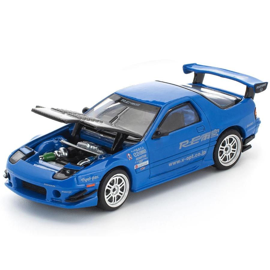 POP RACE 1/64 マツダ RX-7 (FC3S) RE:雨宮 ブルー Mazda RE-Amemiya