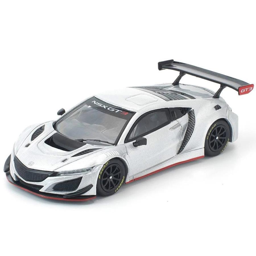 POP RACE 1/64 ホンダ NSX GT3 EVI22 シルバー Honda ブラジル限定