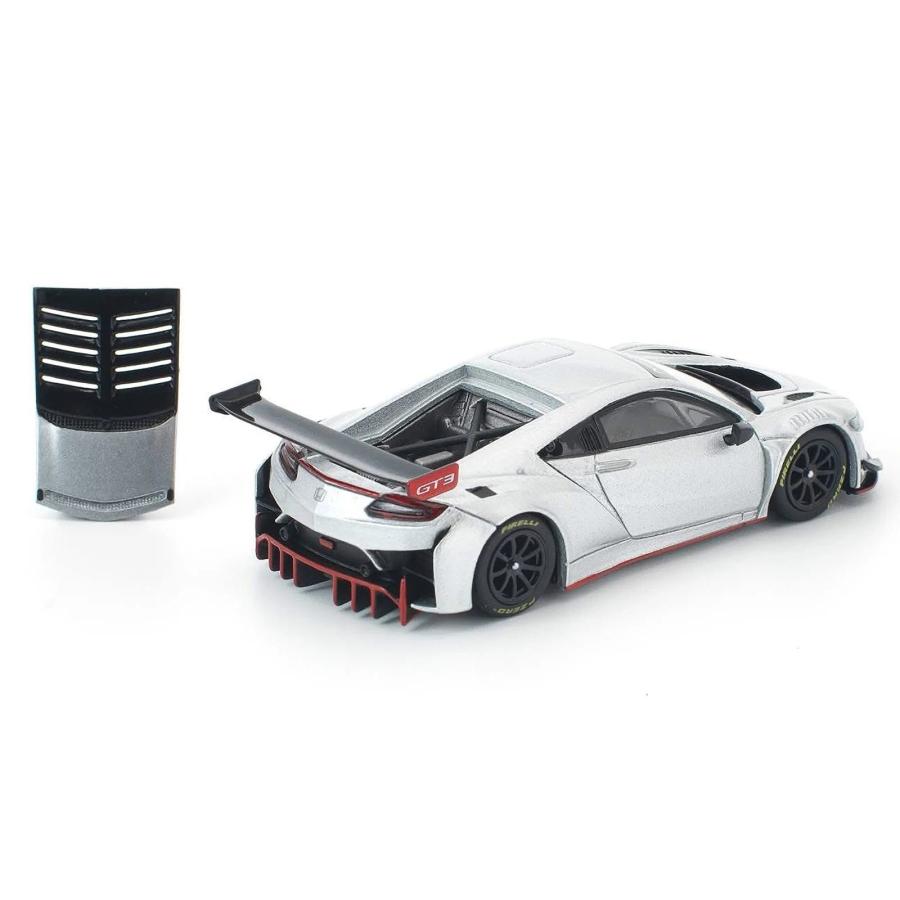 POP RACE 1/64 ホンダ NSX GT3 EVI22 シルバー Honda ブラジル限定