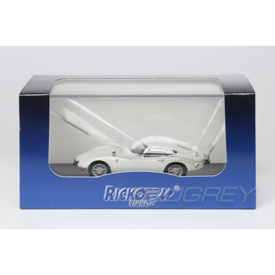 RICKO 1/87 トヨタ 2000GT ホワイト RHD TOYOTA HOスケール : BLUGREY