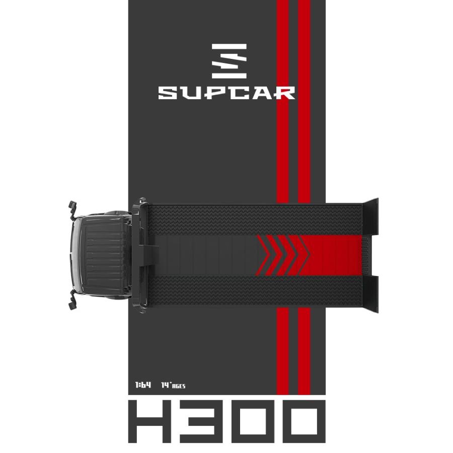 SUPCAR 1/64 日野 フラットベッド トラック H300 アドバン ADVAN 積載