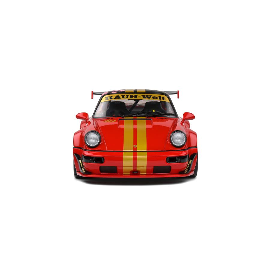 ポルシェ964Turbo S ミニカー 1/18 SOLIDO ソリド 1/18 ポルシェ 911 (964) RWB レッド サクラ 2021