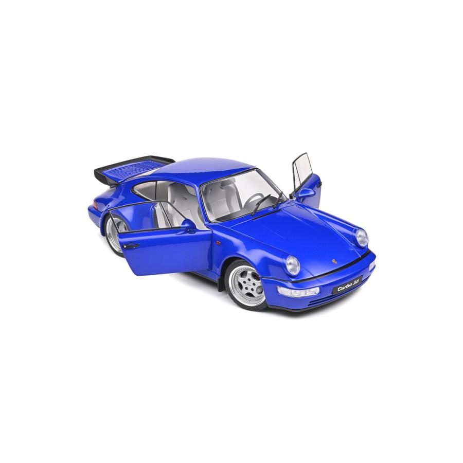 人気スポー新作 エレクトリック・ブルー 1990 911（964）ターボ ポルシェ 1/18 ソリド Solido S1803405 BLUE ELECTRIC 3.6 TURBO 911 PORSCHE 自動車