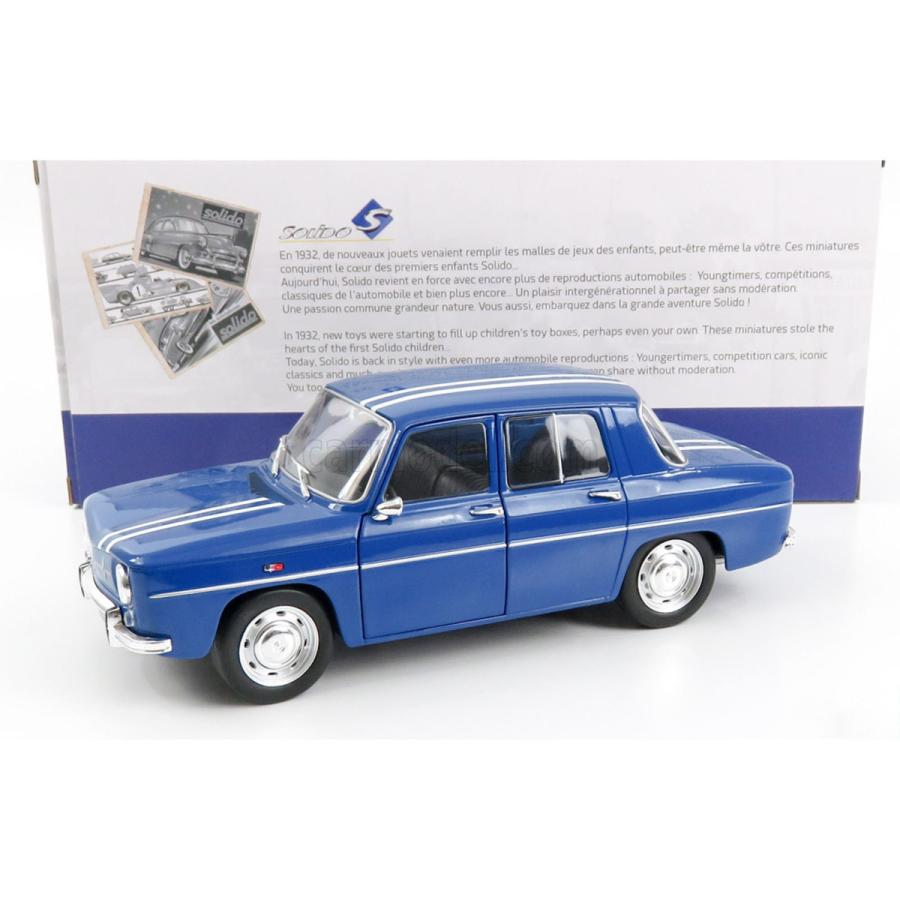 ソリド 1/18 ルノー8（ユイット）ゴルディーニ 1100 1967 ブルー Solido Renault R8 GORDINI