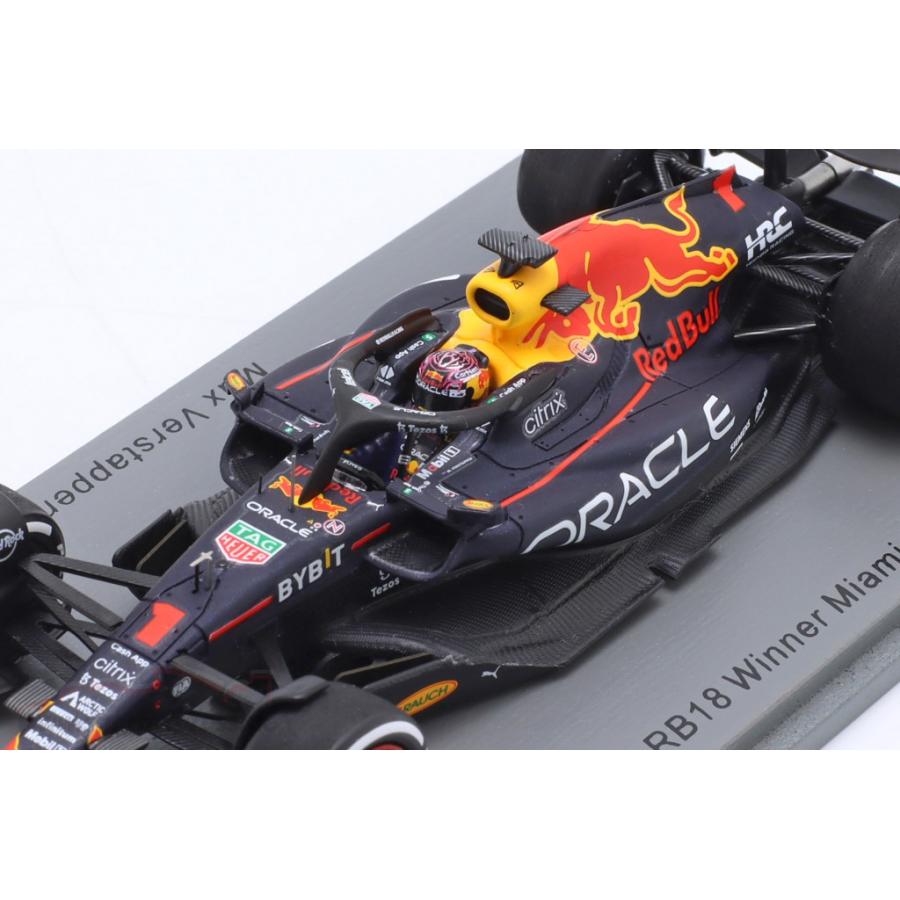 スパーク 1/43 レッドブル F1 RB18 #1 フェルスタッペン マイアミGP 2022 優勝 SPARK RED BULL ミニカー｜blugrey｜04