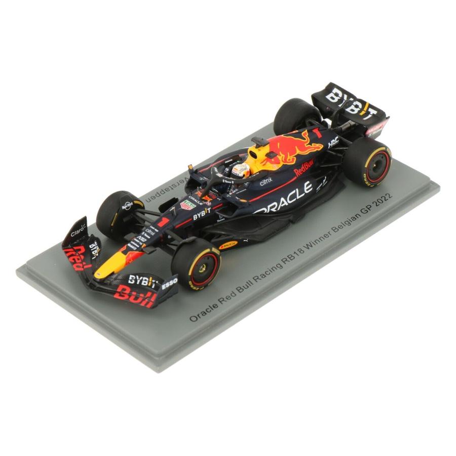 スパーク 1/43 レッドブル F1 RB18 #1 フェルスタッペン ベルギーGP 2022 優勝 SPARK RED BULL ミニカー｜blugrey｜02