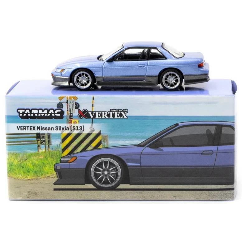 ターマックワークス 1/64 ベルテックス 日産 シルビア S13 ブルー