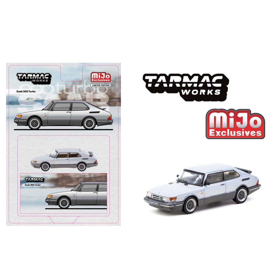 ターマックワークス 1/64 サーブ 900 ターボ シルバー Tarmac Works