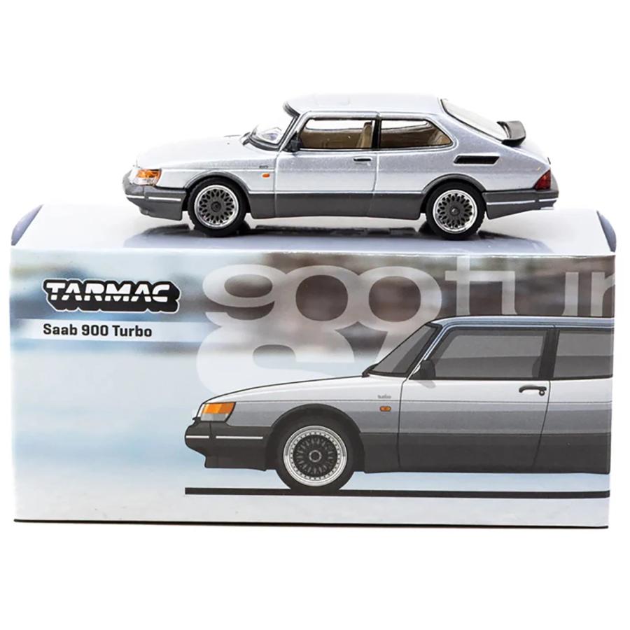 ターマックワークス 1/64 サーブ 900 ターボ シルバー Tarmac Works