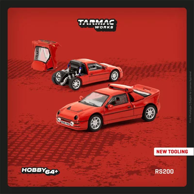 ターマックワークス 1/64 フォード RS200 レッド リアハッチ着脱可