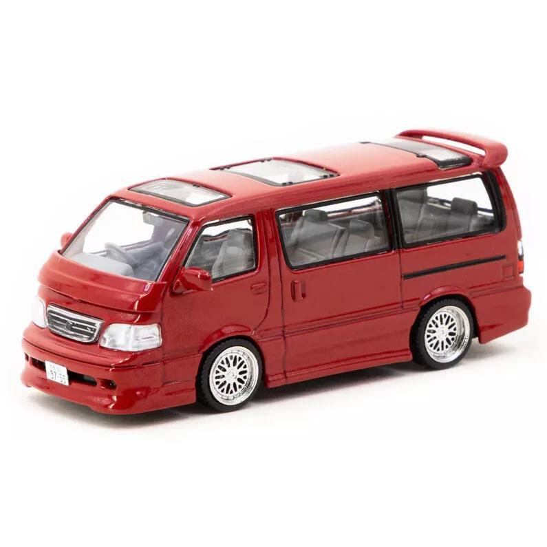 ターマックワークス 1/64 トヨタ ハイエース 100系 カスタム レッド 