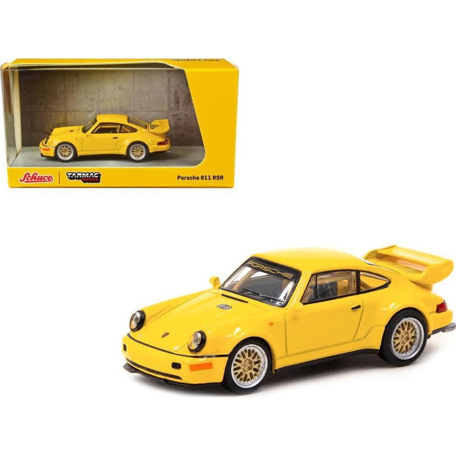 ターマックワークス x シュコー 1/64 ポルシェ 911 RSR 3.8 イエロー 