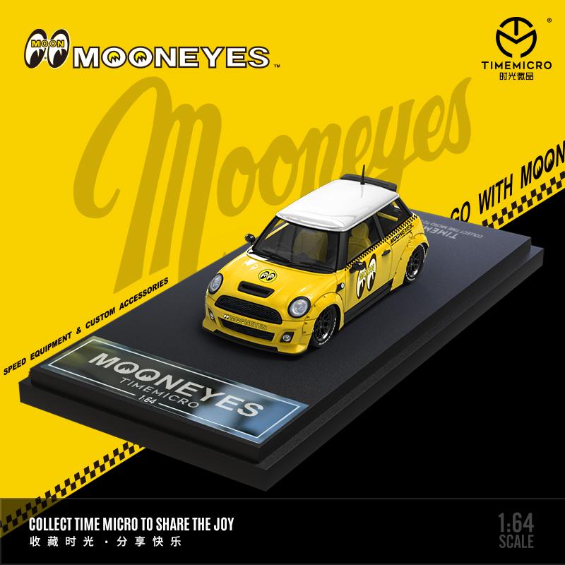 TimeMicro 1/64 BMW ミニ ワイドボディ ムーンアイズ Mini Mooneyes